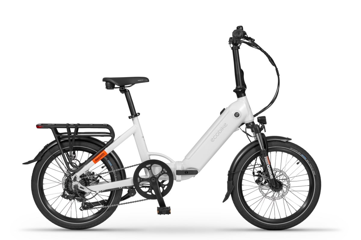 Ecobike Rhino Vikbar Elcykel Vit