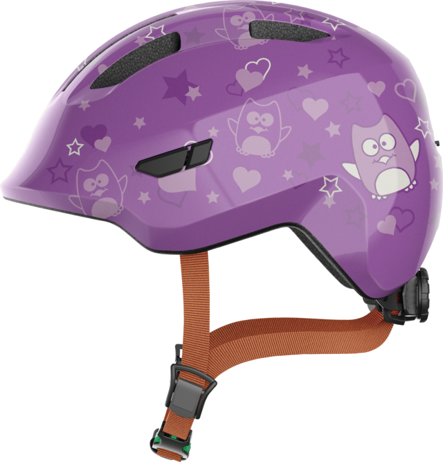 Abus Smiley 3.0 Purple Star Grönt Spänne Hjälm