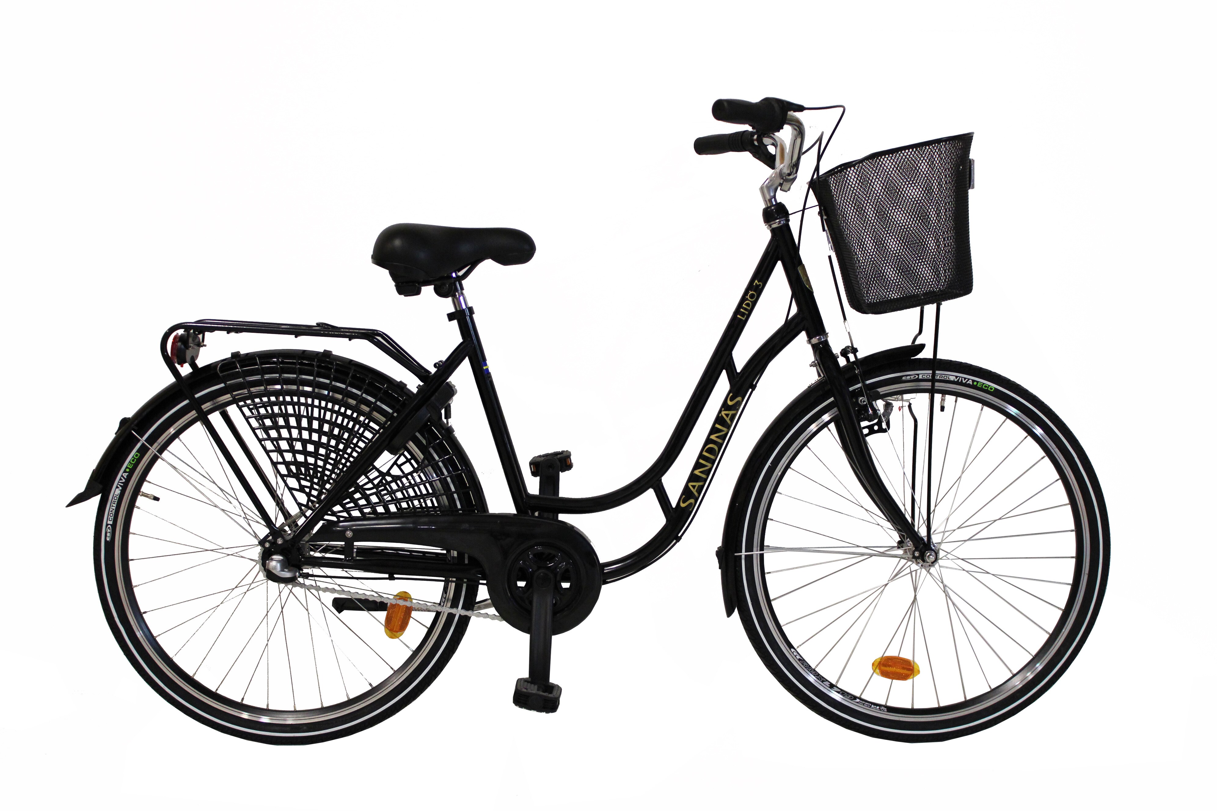 Sandnäs Lidö  26"Hjul  3 vxl svart