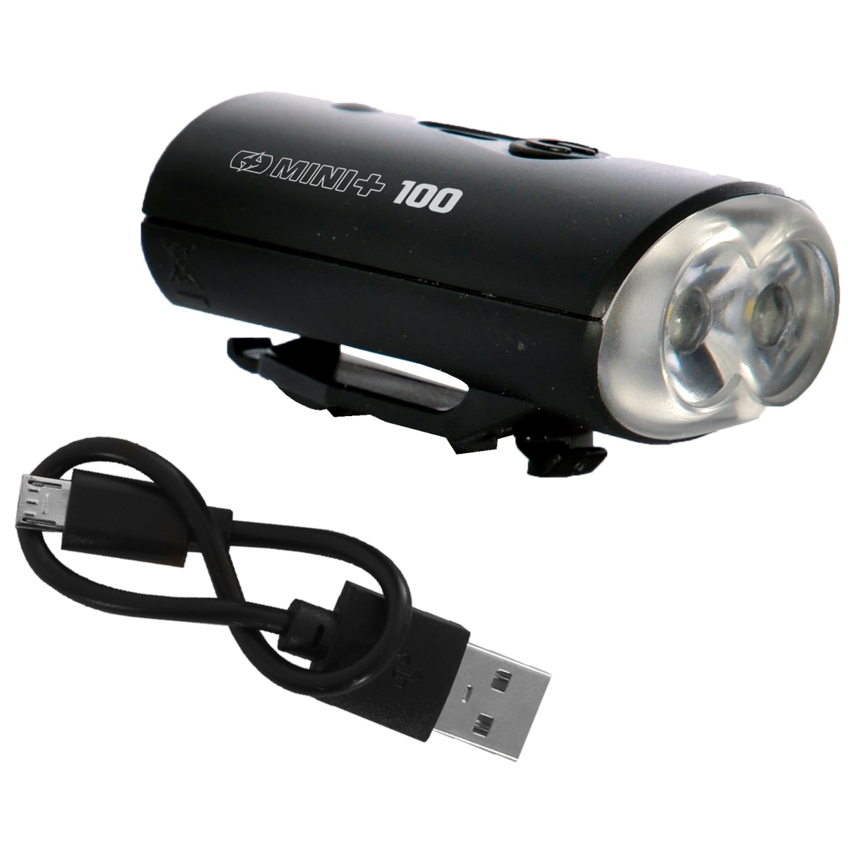 OXC Belysning Mini+ Fram, 100 Lumen, Inkl USB-laddare